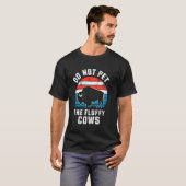 T-shirt Ne Pas Attirer Les Vaches Fluffantes Drôle Bison B (Devant entier)
