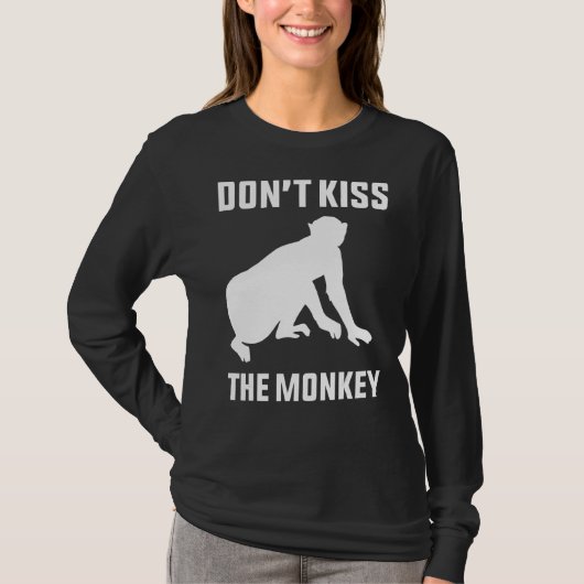 T-shirt Ne pas baiser la varicelle singe (Devant)