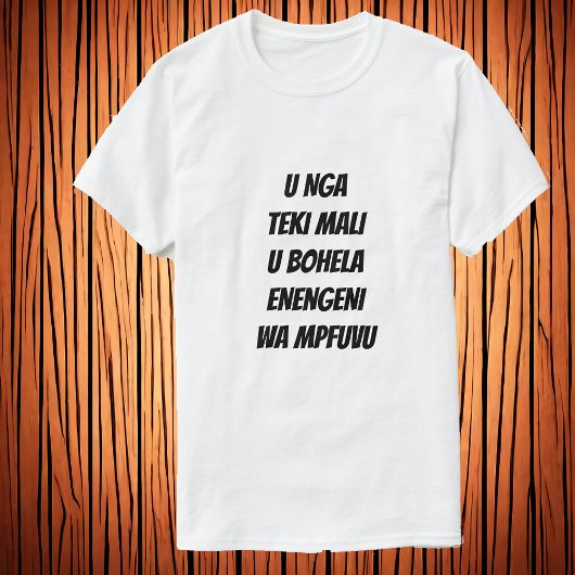 T-shirt Ne pas cravate d'argent dans la jambe de l'hippopo