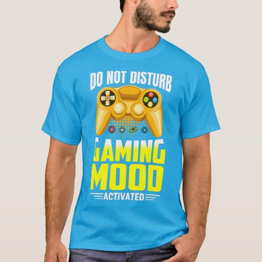 T-shirt Ne pas déranger le mode de jeu actif (Devant)
