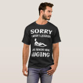 T-shirt Ne pas écouter Luge Luger (Devant entier)