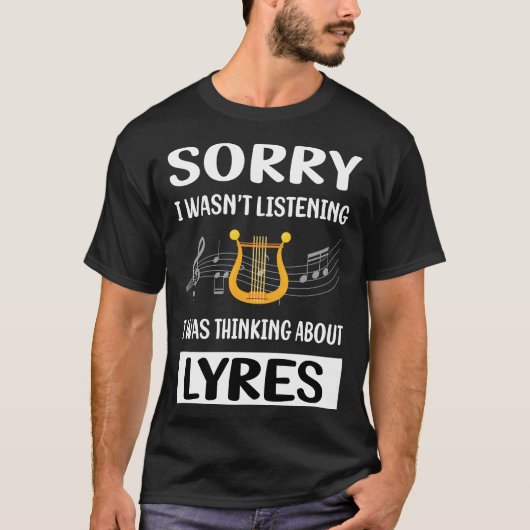 T-shirt Ne pas écouter Lyre (Devant)