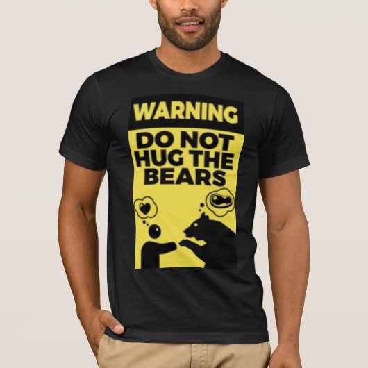 T-shirt Ne pas embrasser les ours (Devant)
