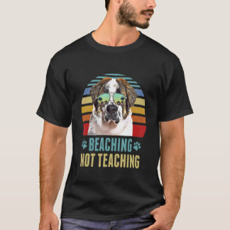 T-shirt Ne pas enseigner St Bernard Chien Synthèse de l'en