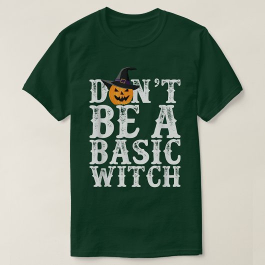 T-shirt Ne pas être une sorcière basique HalloweenFunny Ci (Design devant)