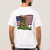 T-shirt Ne pas filer sur moi serpent et drapeau (Dos)