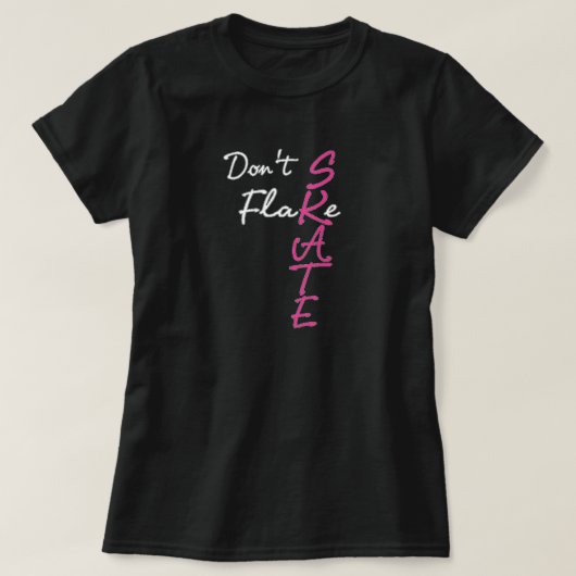 T-shirt Ne pas Flake Skate (Design devant)