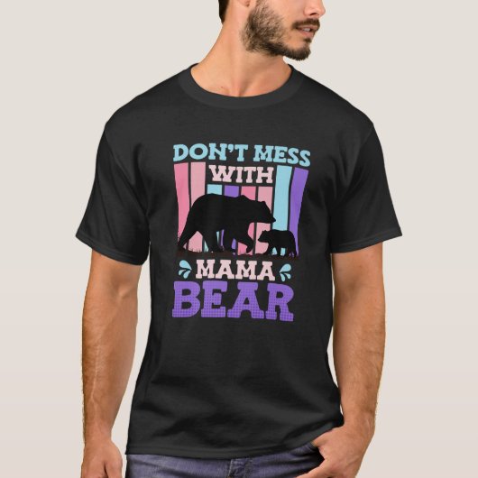 T-shirt Ne pas gâcher avec Mama Bear Faire-part 2024 Mère (Devant)