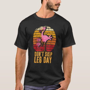 T-shirt Ne pas ignorer l'enregistrement du Flamant rose de