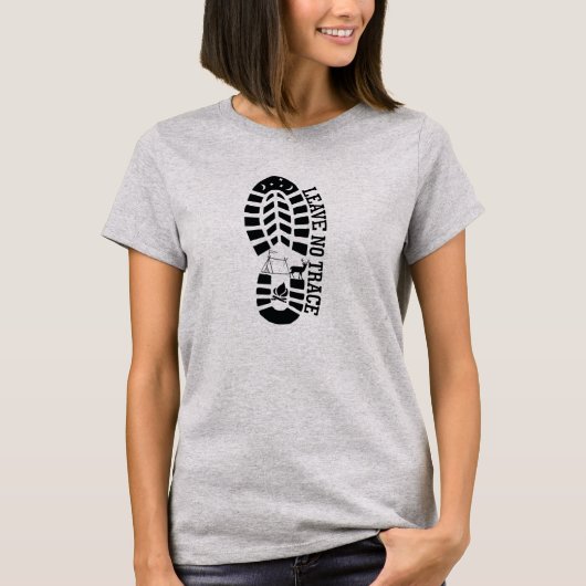 T-shirt Ne pas laisser de trace (Devant)