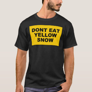 T-shirt NE PAS MANGER Sticker JAUNE À NEIGE.png