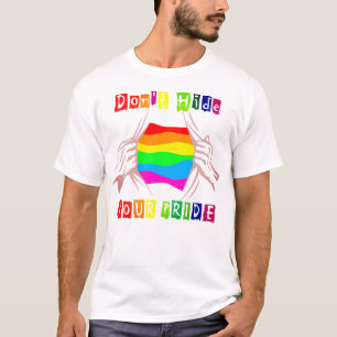 T-shirt Ne pas masquer votre fierté, Gay pride et Lgbt Moi