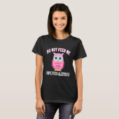 T-shirt Ne Pas Me Nourrir Aliments Chouette Allergie (Devant entier)