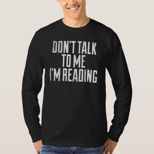 T-shirt Ne Pas Me Parler Im Lire Bookworm Nerd (Devant)