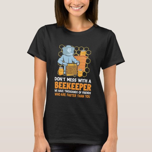 T-shirt Ne Pas Miser Avec Un Abeignon (Devant)