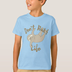 T-shirt Ne pas précipiter la fente de vie