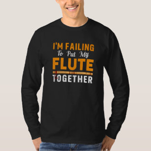 T-shirt Ne Pas Rassembler Flute Flutist Music Player
