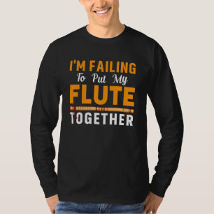 T-shirt Ne Pas Rassembler Flute Flutist Music Player