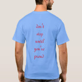 T-shirt ne pas s'arrêter (Dos)