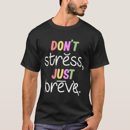 T-shirt Ne pas stresser la dyslexie Sensibilisation Handic (Devant)