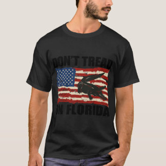 T-shirt Ne Pas Tourner Sur La Floride Vintage Rétro Vieux