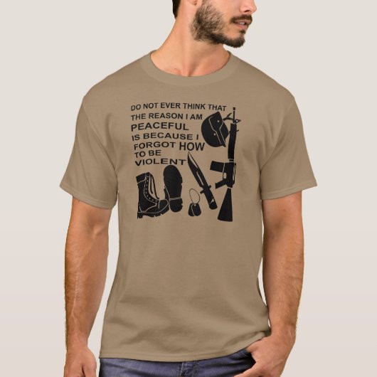 T-shirt Ne pensez pas jamais que la raison que je suis (Devant)