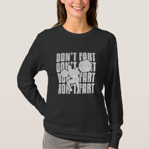 T-shirt Ne pète pas Funny Jour de la Jambe Gym Entraînemen