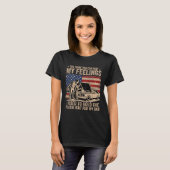 T-shirt Ne peut pas blesser les sentiments utilisés pour t (Devant entier)