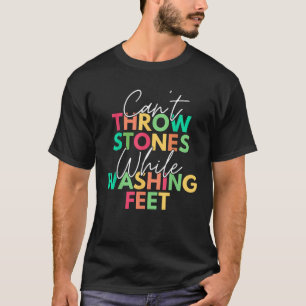 T-shirt Ne peut pas lancer des pierres pendant le lavage d