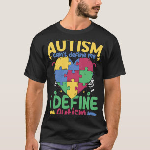 T-shirt Ne peut pas me définir Puzzle autistique Soutenir
