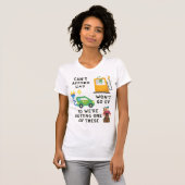 T-shirt Ne peut pas se payer l'essence ou EV si acheter un (Devant entier)