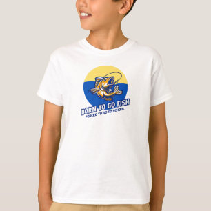 T-shirt Né pour aller Poisson amusant pêche