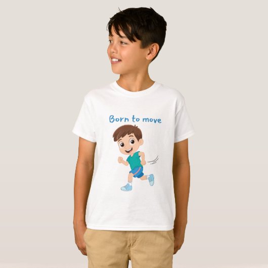 T-shirt Né pour déménager (Devant entier)