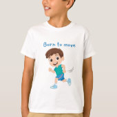T-shirt Né pour déménager (Devant)