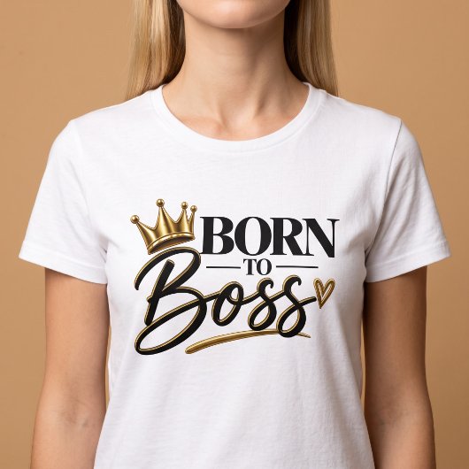 T-shirt Né pour diriger