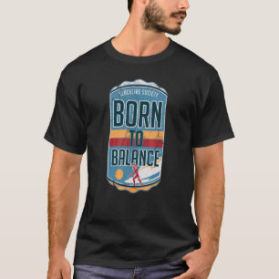 T-shirt Né Pour Équilibrer Le Sabot Vintage Distressed Ath