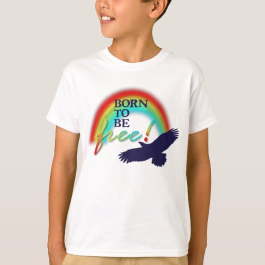T-shirt Né pour être libre (Devant)