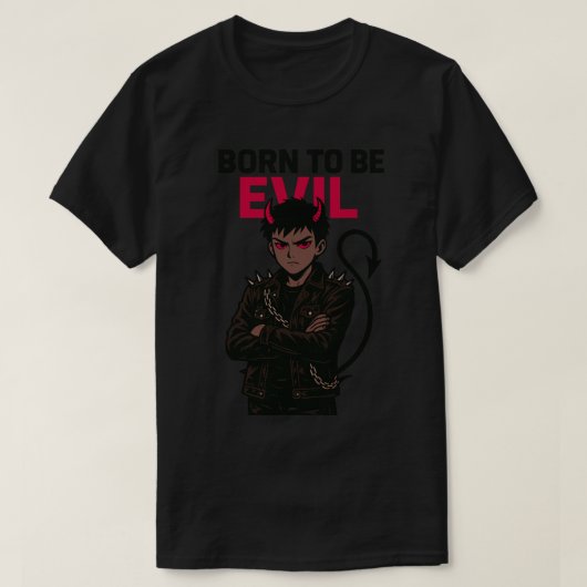 T-shirt Né pour être malin (Design devant)