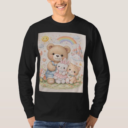 T-shirt Né pour être mignon (Devant)