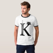 T-shirt "Né pour être roi" (Devant entier)