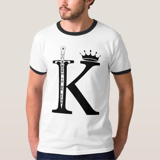 T-shirt "Né pour être roi" (Devant)