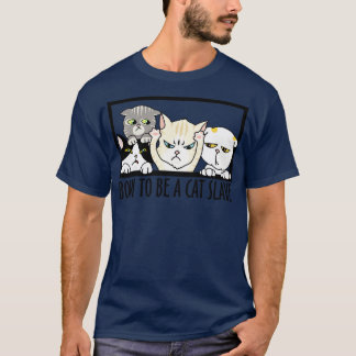 T-shirt Né Pour Être Un Mate De Chat