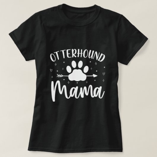 T-shirt Né Pour Être Un Otterhound Mama Maman Amusante Chi (Design devant)