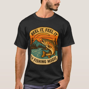 T-shirt Né pour être une légende de la pêche