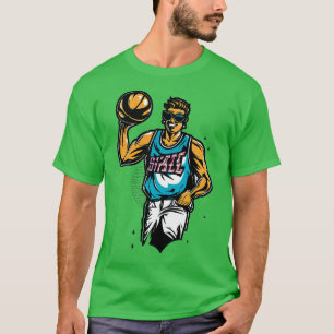 T-shirt Né pour être une superstar du basket-ball