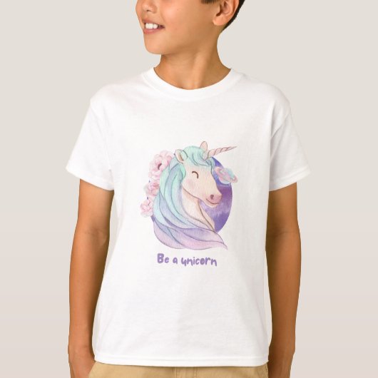 T-shirt Né pour être une Unicorn Magical Fan Club (Devant)