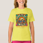T-shirt Né pour être Wild Retro Biker (Devant)