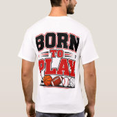 T-shirt Né pour jouer (Dos)
