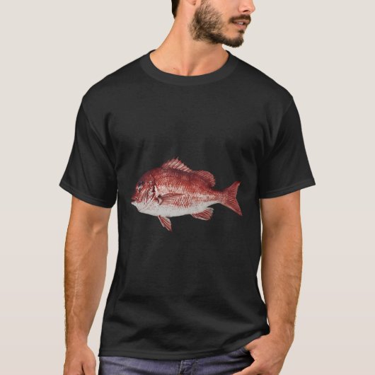 T-shirt Né pour la pêche (Devant)