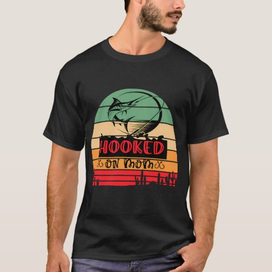 T-shirt Né pour la pêche (Devant)